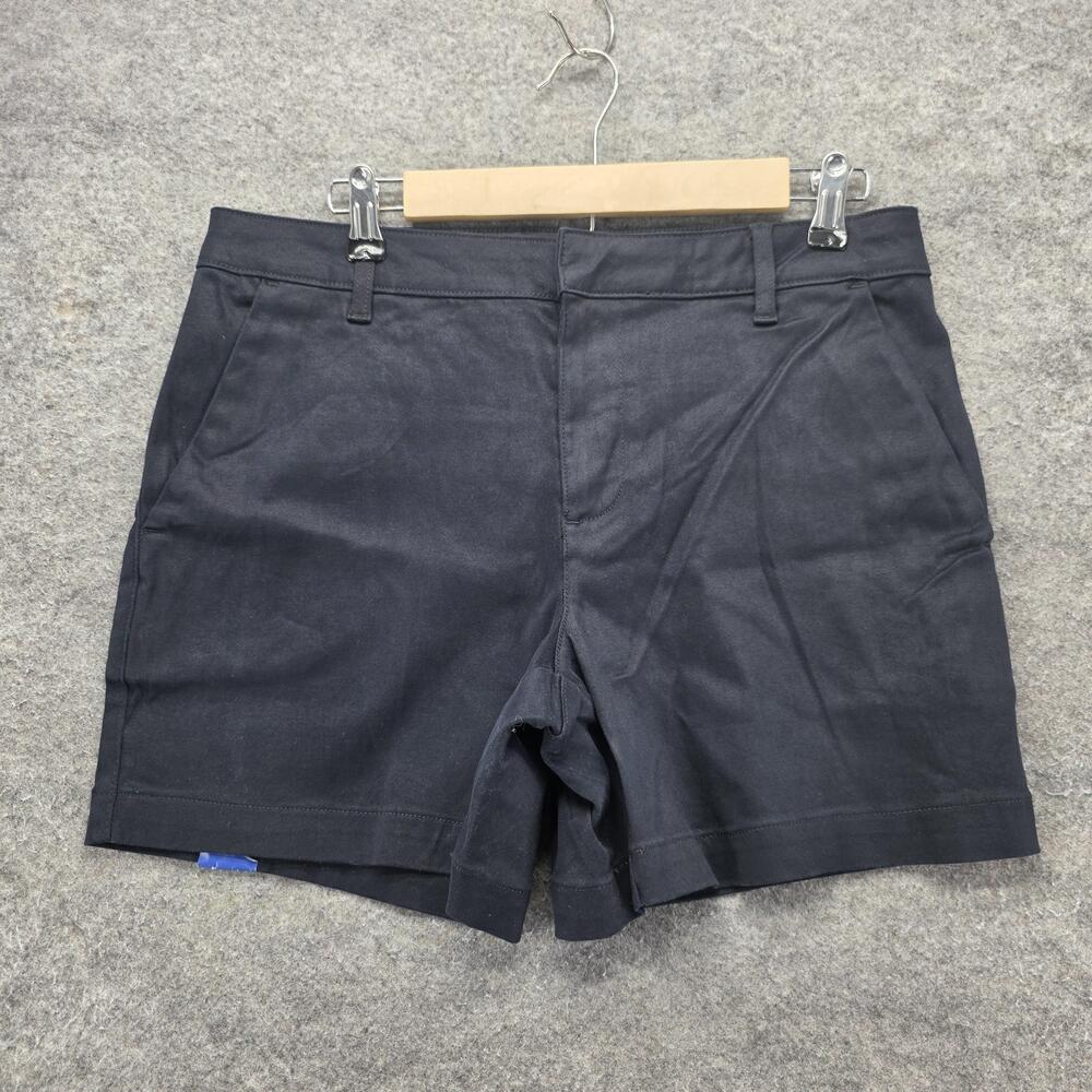 Banana Republic Shorts Womens 10 Black Chino Cotton Viscose Spandex 4 Inseam